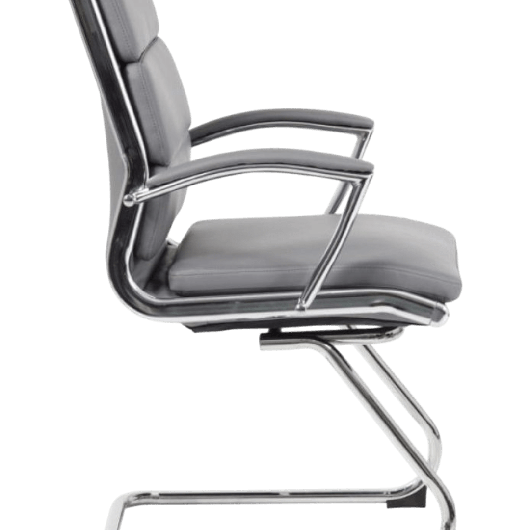 Boss Executive CaressoftPlus Chair with Metal Chrome Finish-Guest Chair - Image 3