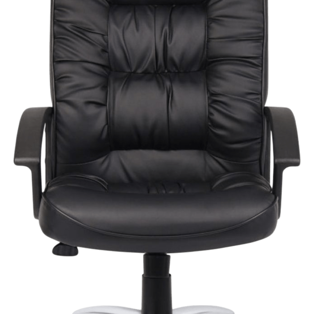Boss High Back LeatherPlus Chair W/ Chrome Base - Image 3