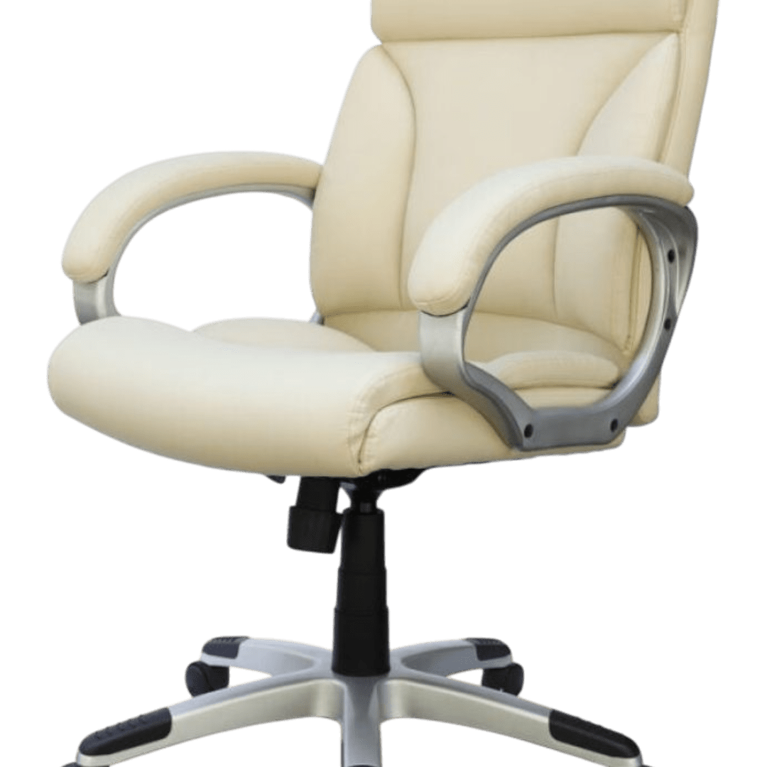 Boss Modern Mid Back Executive Chair, Ivory - Image 3