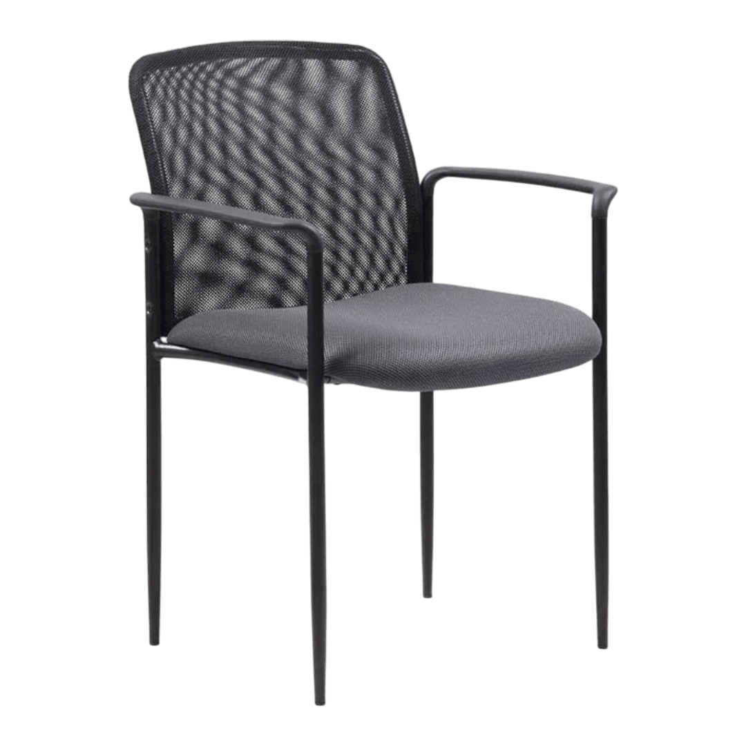 Boss Stackable Mesh Guest Chair - Grey