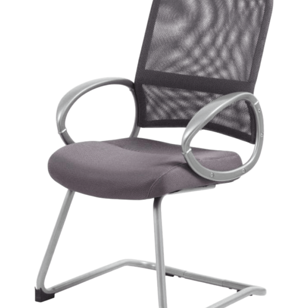 Boss Mesh Back W/ Pewter Finish Guest Chair