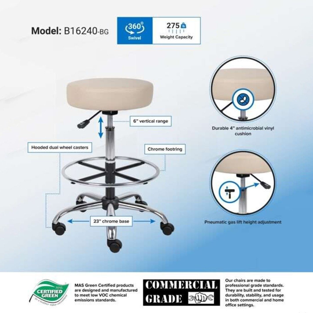 Task Chair W/3 Padl Mechanism(Ym2403)& Footring,loop Arm - Image 2