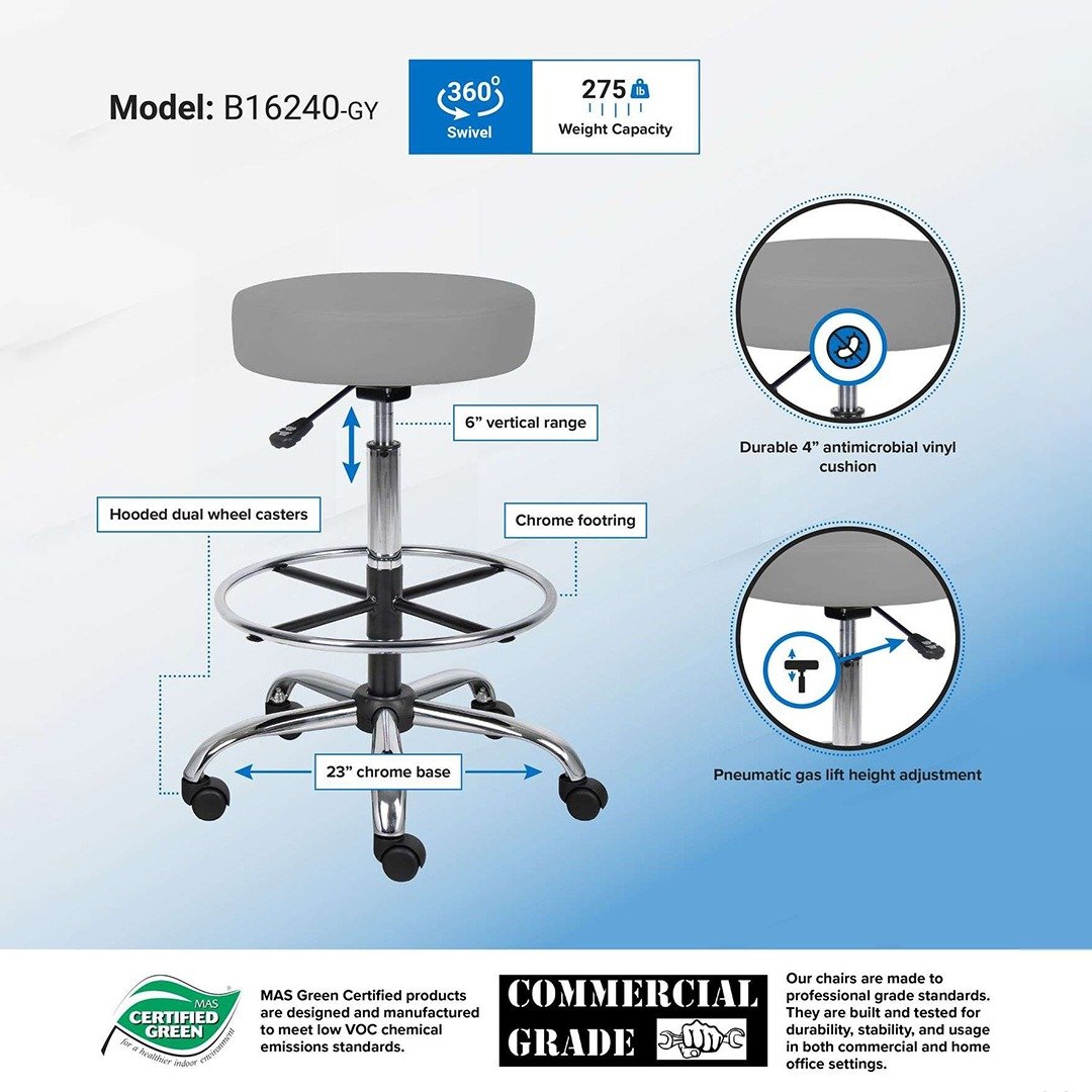Task Chair W/3 Padl Mechanism(Ym2403)/b909jarm/footring - Image 2