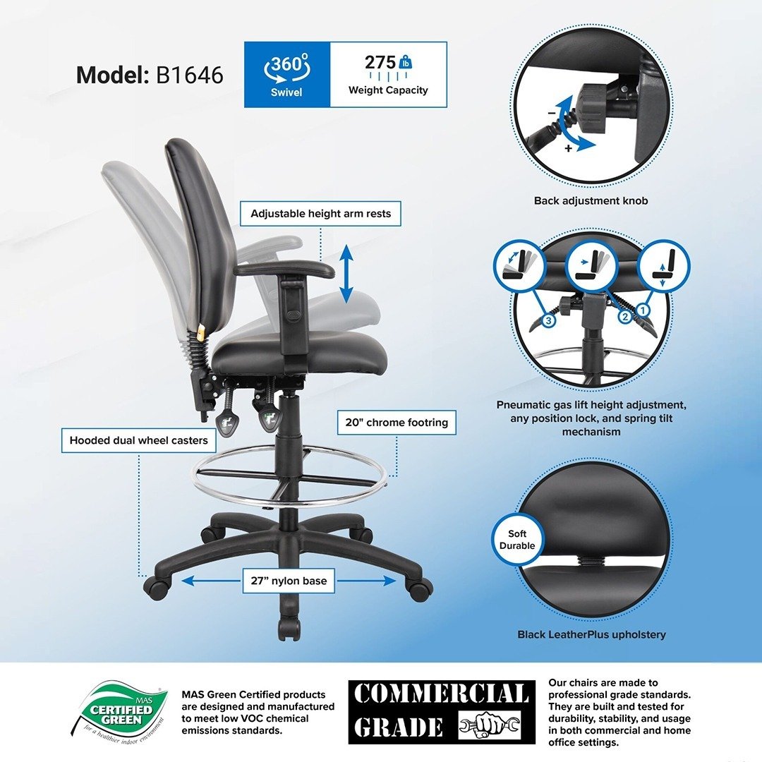 Black Caressoft Plus With Chrome Frame 2 In A Box - Image 8
