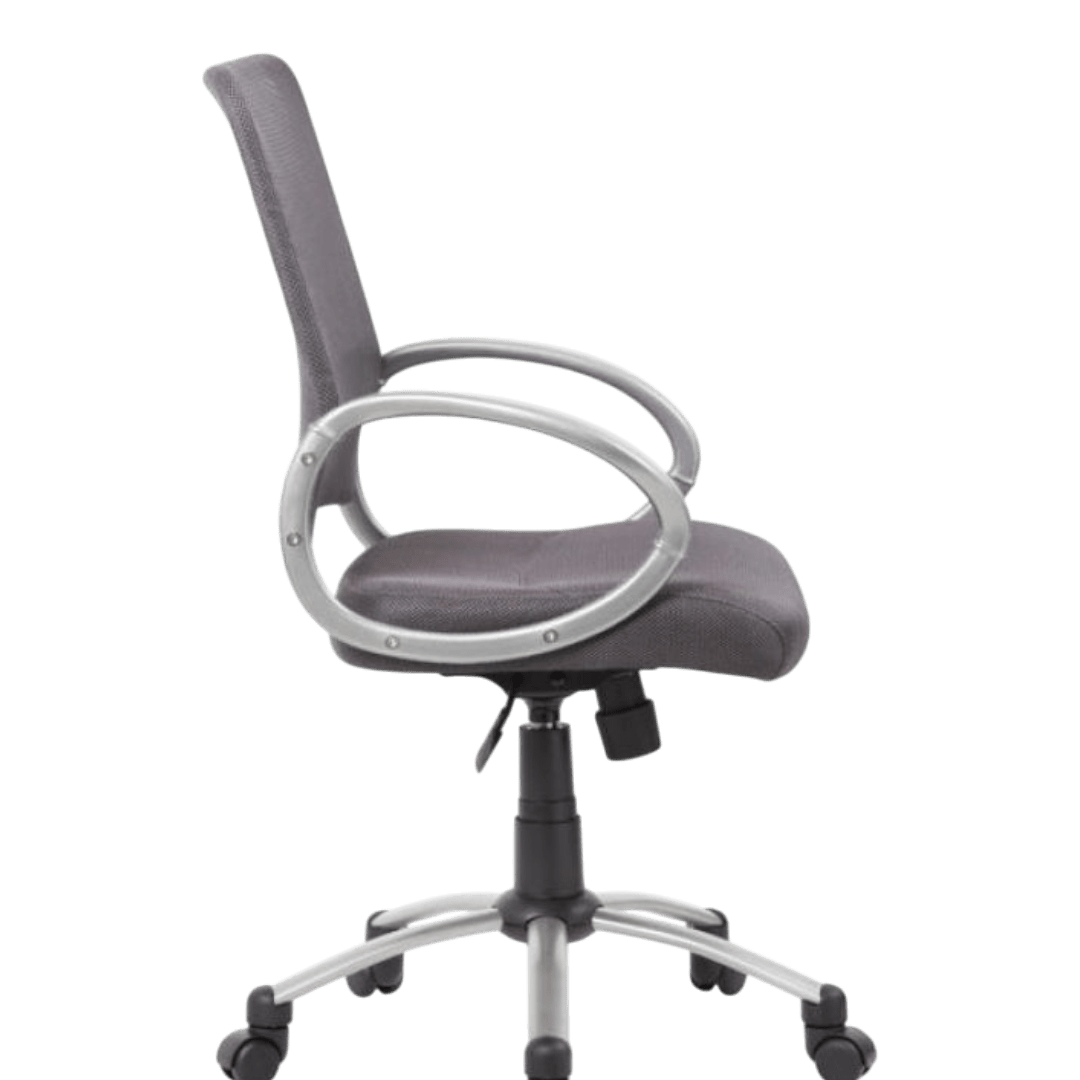 Boss Mesh Back W/ Pewter Finish Task Chair