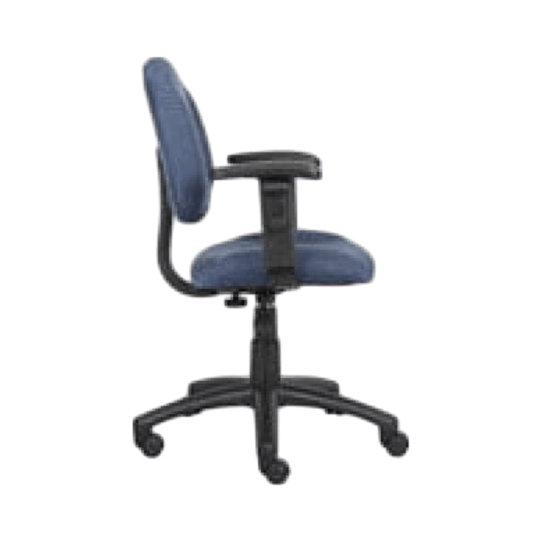 Boss Perfect Posture Deluxe Office Task Chair with Loop Arms, Blue - Image 5