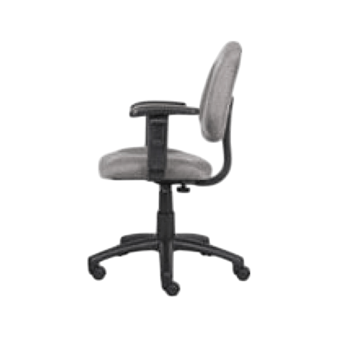 Boss Perfect Posture Deluxe Office Task Chair with Adjustable Arms, grey - Image 6