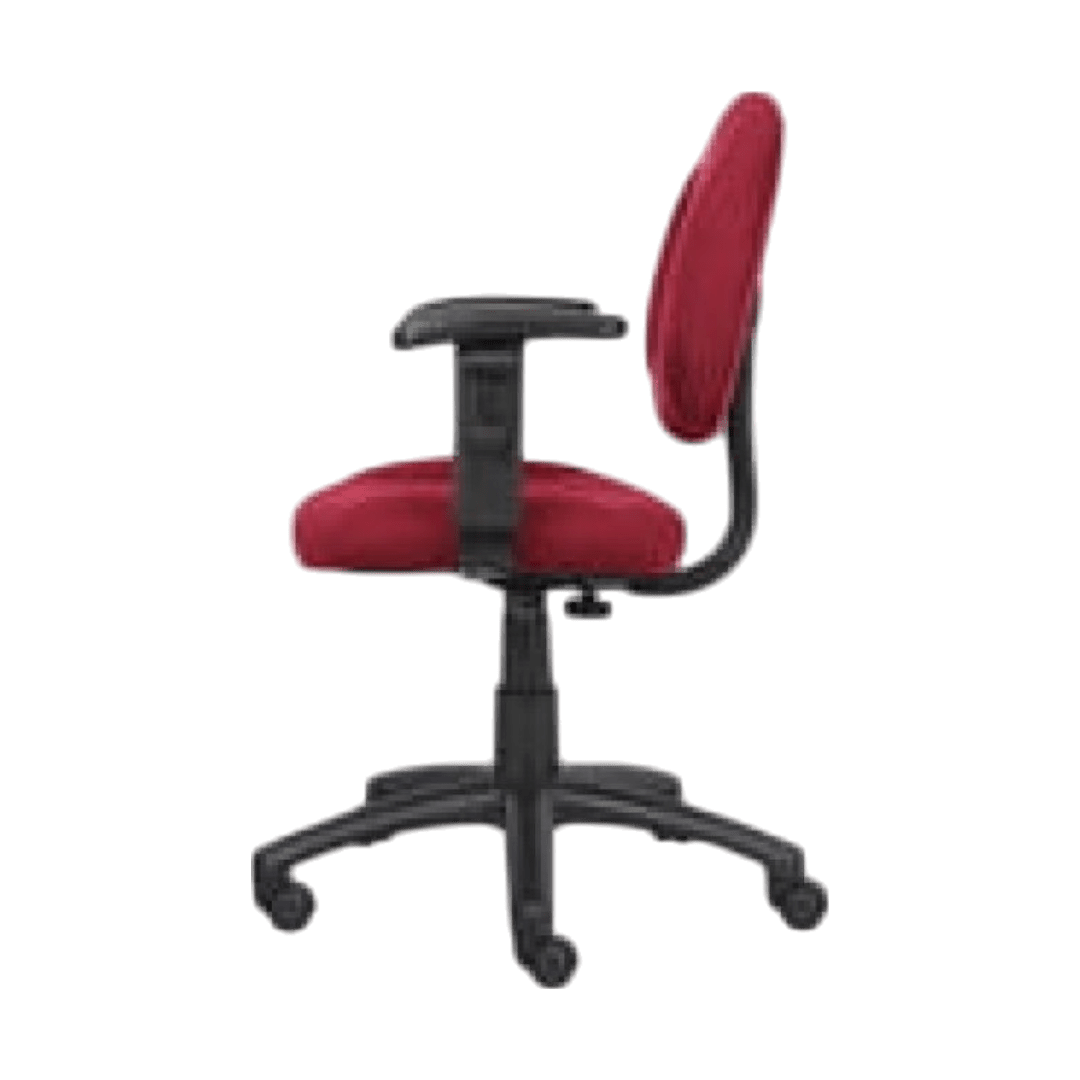 Boss Perfect Posture Deluxe Office Task Chair with Adjustable Arms, Burgundy - Image 5