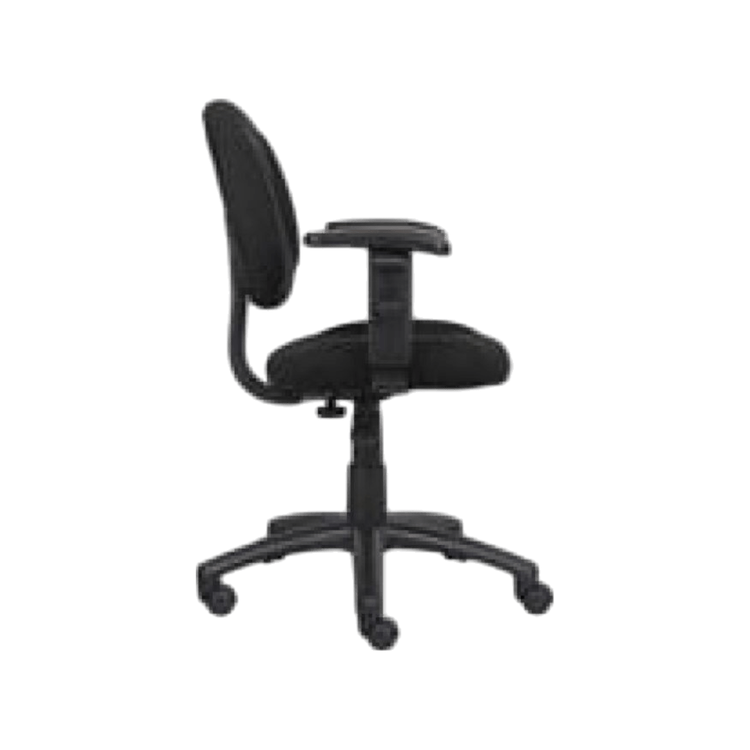 Boss Perfect Posture Deluxe Office Task Chair with Adjustable Arms, Black - Image 6