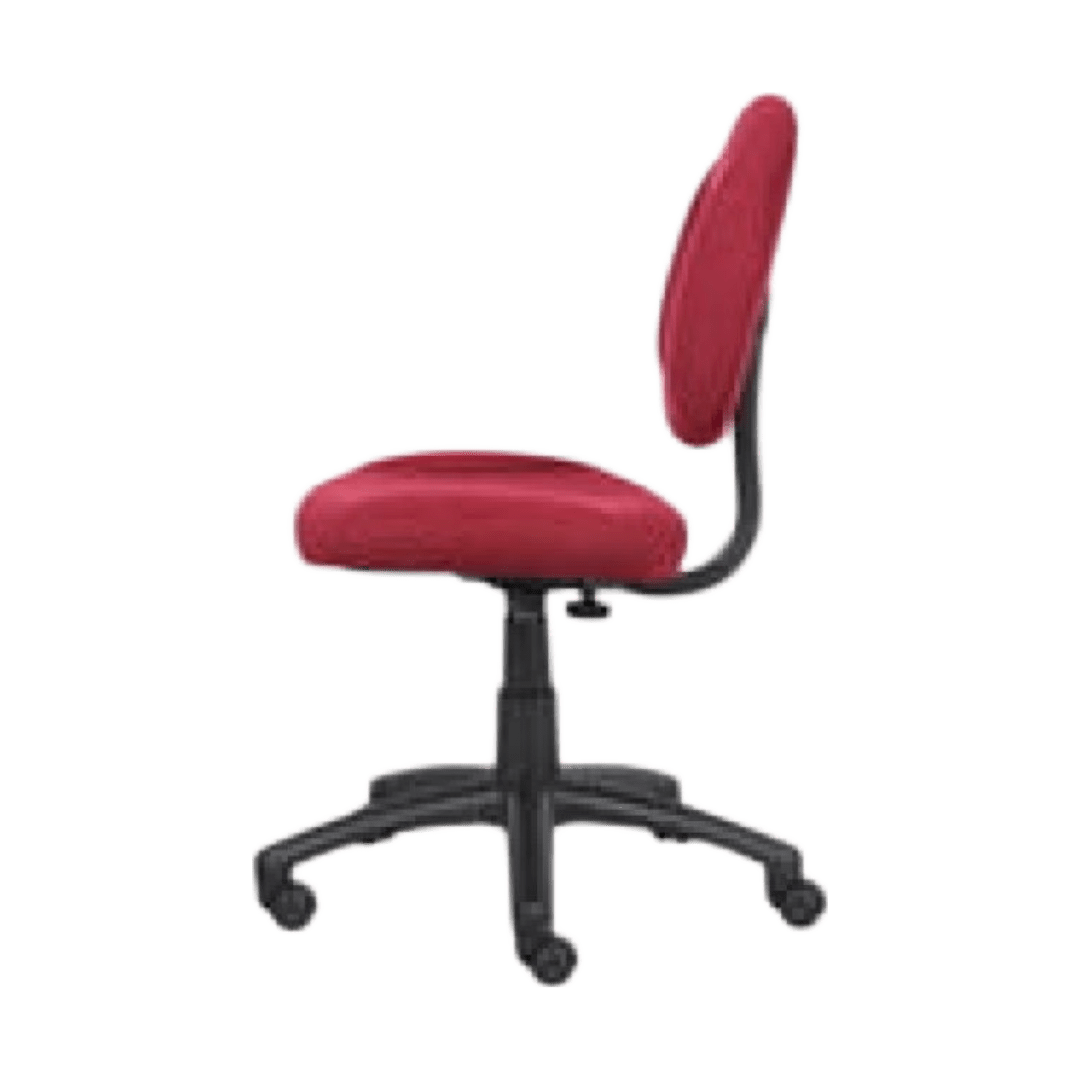 Boss Perfect Posture Deluxe Office Task Chair without Arms, Burgundy - Image 4