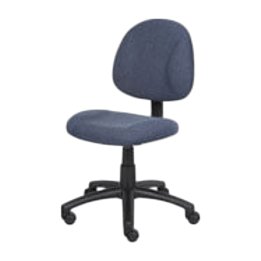 Boss Perfect Posture Deluxe Office Task Chair without Arms, Blue - Image 5