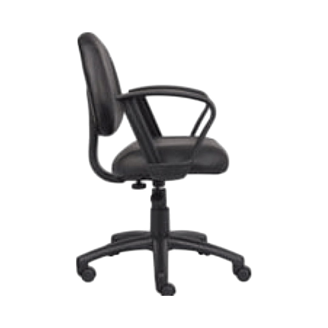 Boss Black Posture Chair W/ Loop Arms - Image 7