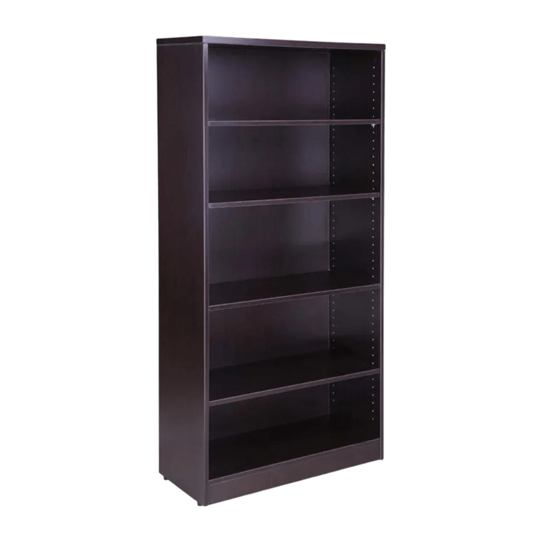 Boss Bookcase, 31.5W X14D X 65.5H Mocha