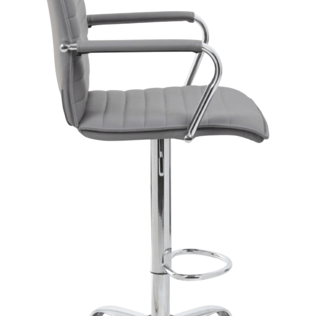 Black Cp Chair With Swivel Seat And Chrome Stand - Image 4