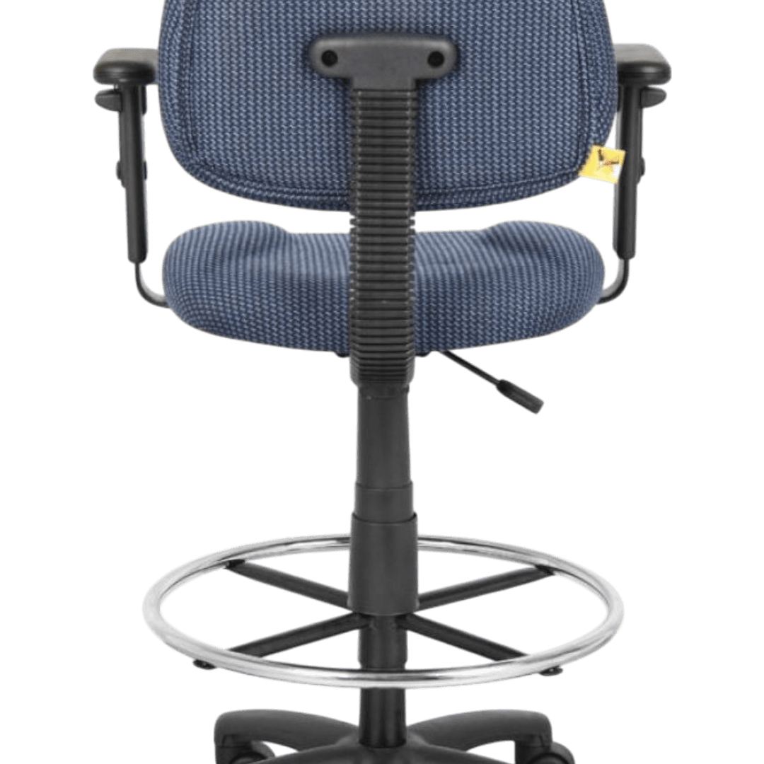 Black Mesh The Dot Stool With Foot Ring - Image 4