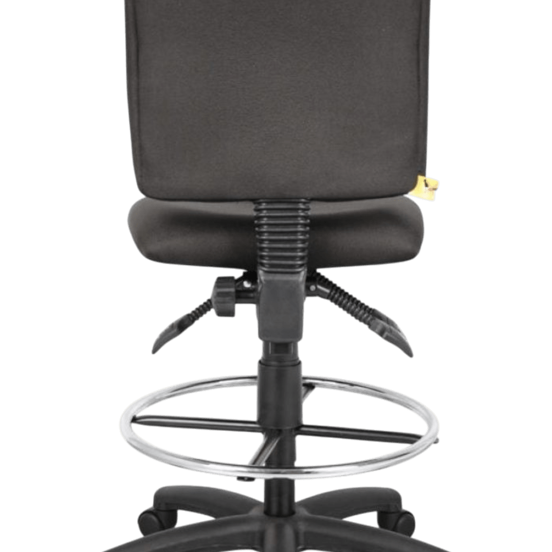 White Stack Chair With Chrome Frame - Image 6