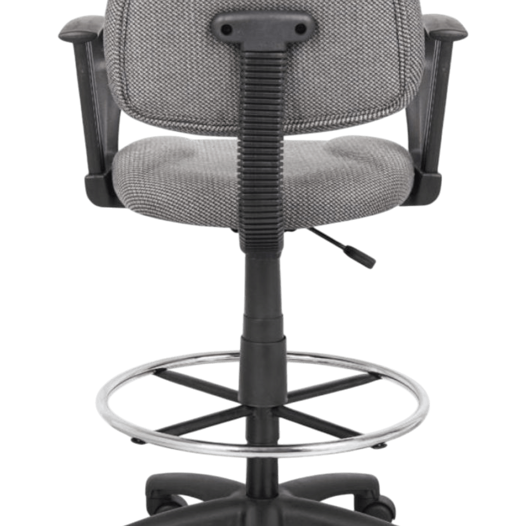Black Antimicrobial Vinyl Medical Stool With Foot Ring - Image 8