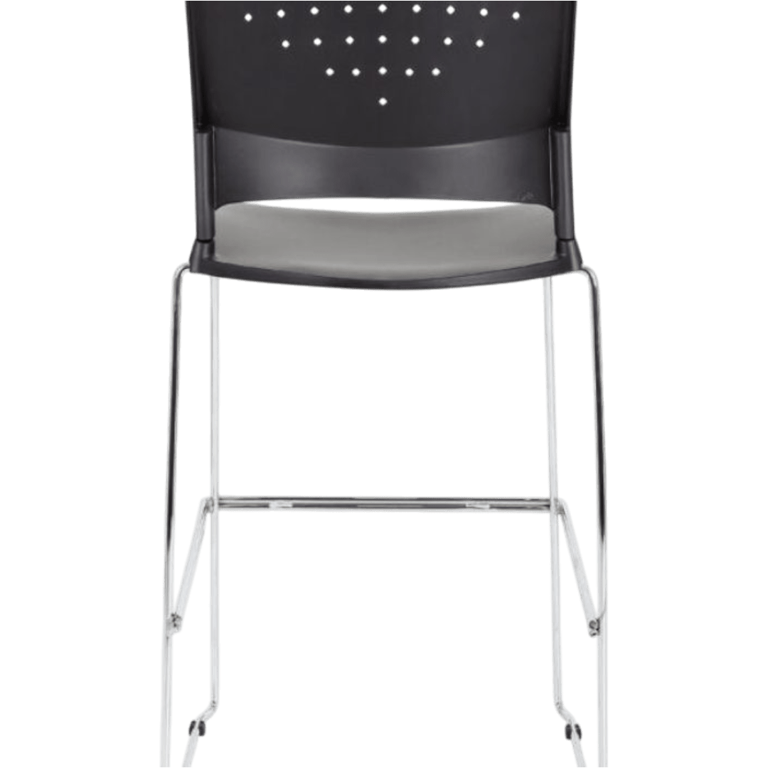 Gray Fabric Drafting Stools W/footring - Image 5