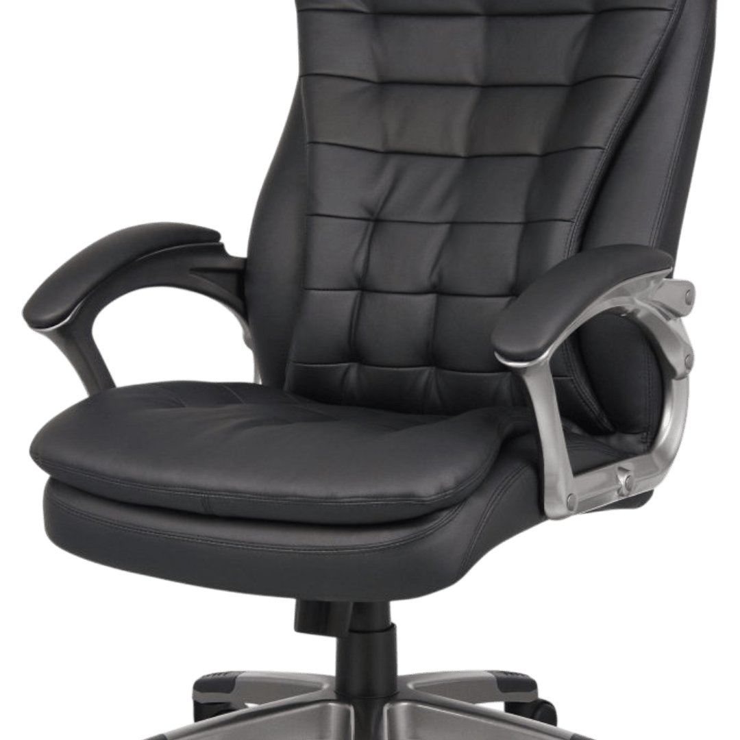 Boss High Back Executive Chair With Pewter Finished Base/Arms - Image 7