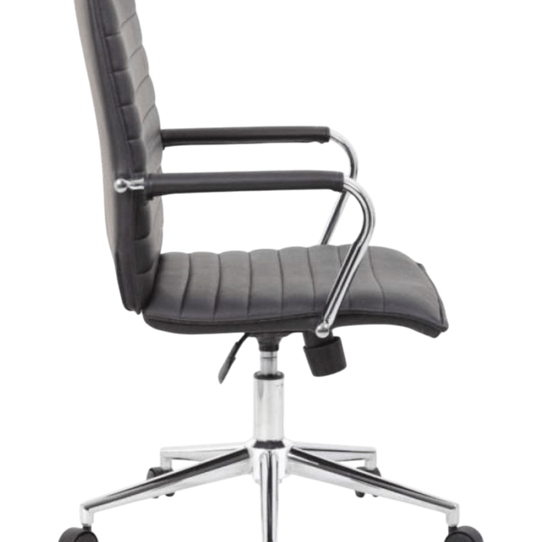 Boss Hospitality Task Chair with Fixed Chrome Arms - Image 3