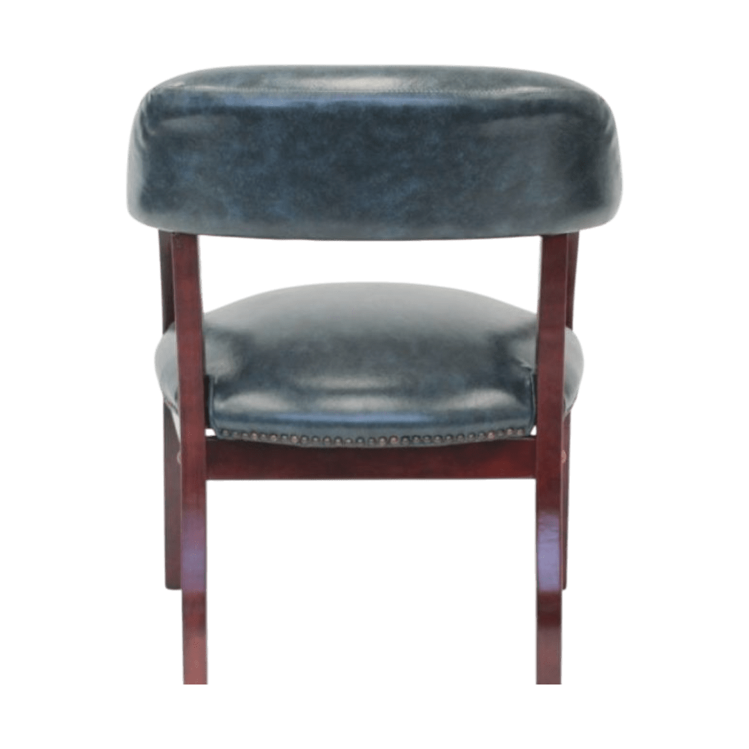 Boss Captain’s guest, accent or dining chair in Blue Vinyl - Image 5