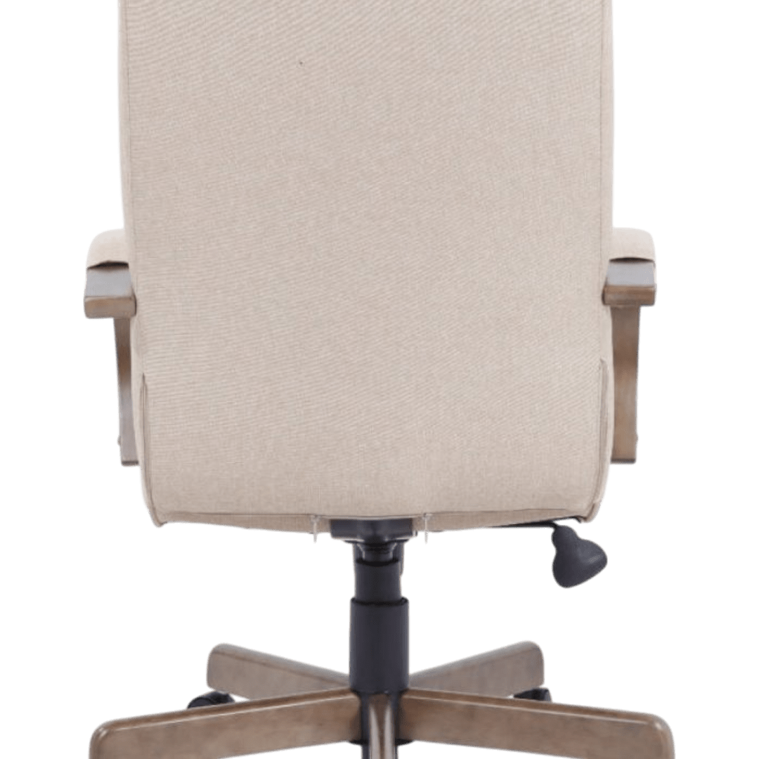 Boss Modern Executive Conference Chair - Beige w/Driftwood - Image 5