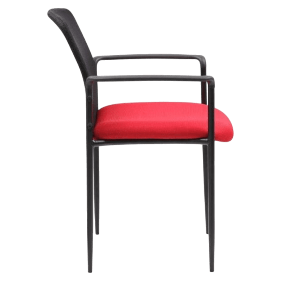 Boss Stackable Mesh Guest Chair - Red