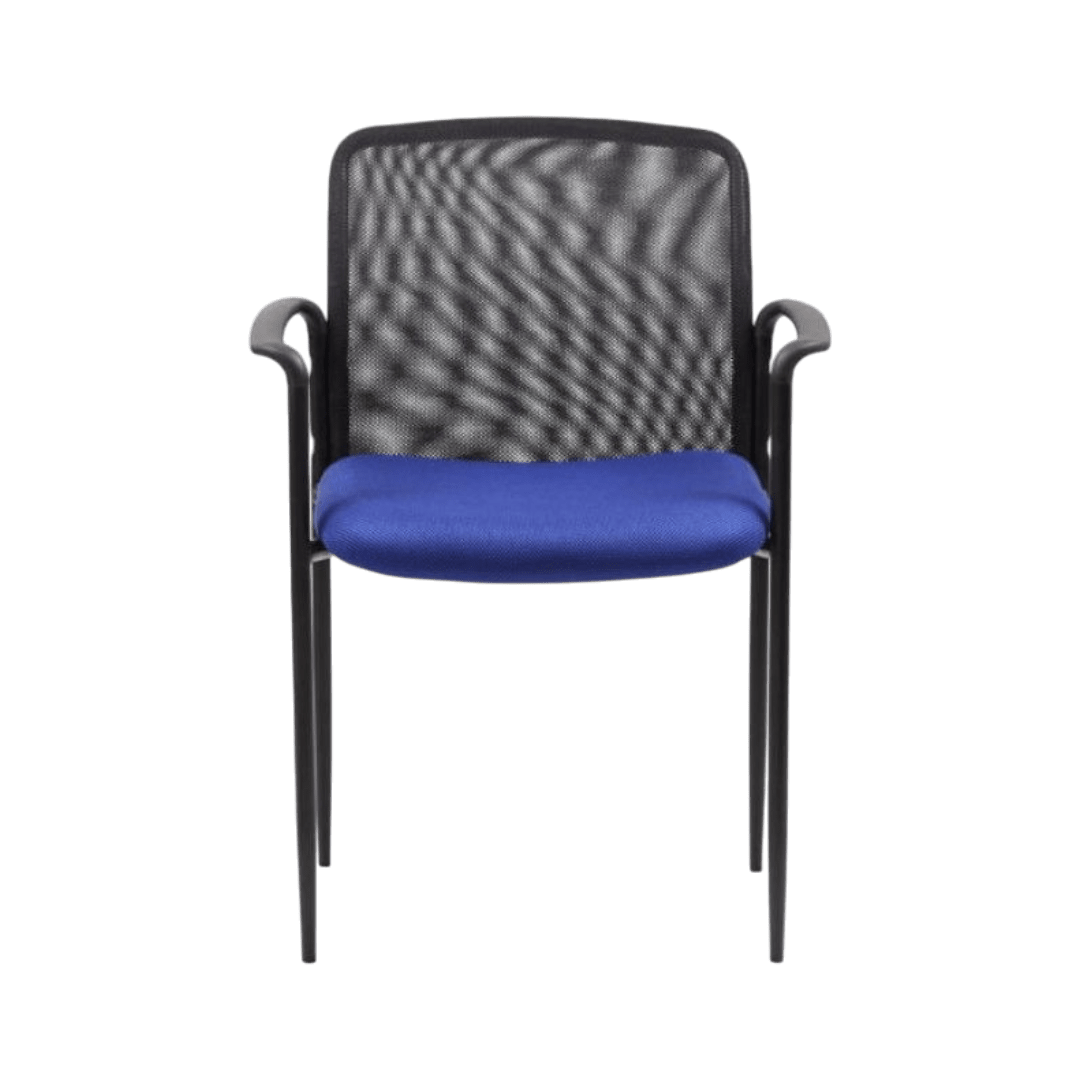 Boss Stackable Mesh Guest Chair - Blue - Image 4