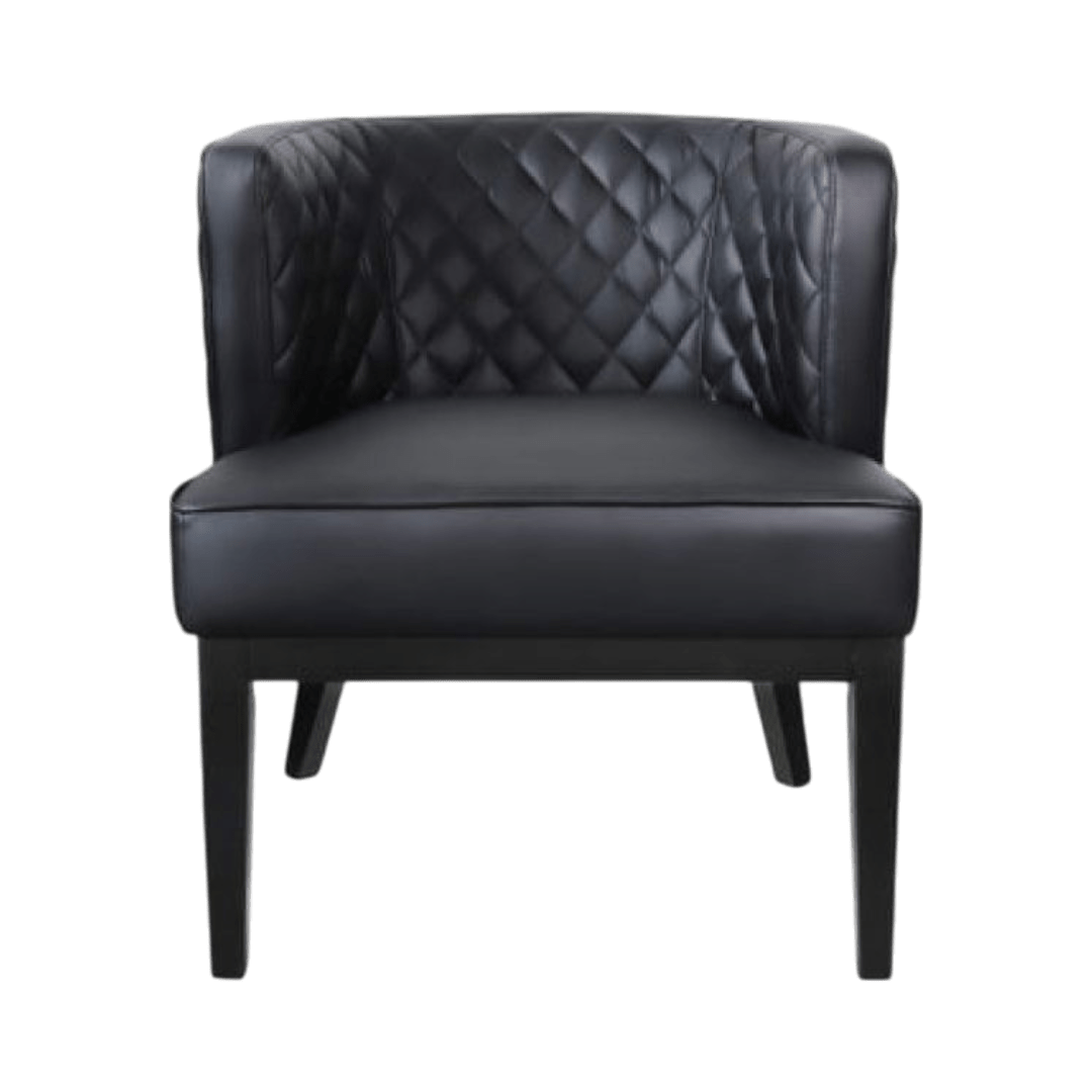 Boss Ava Quilted guest, accent or dining chair - Black