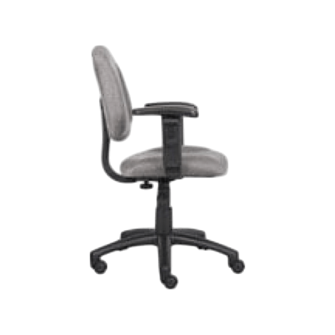 Boss Perfect Posture Deluxe Office Task Chair with Adjustable Arms, grey - Image 7