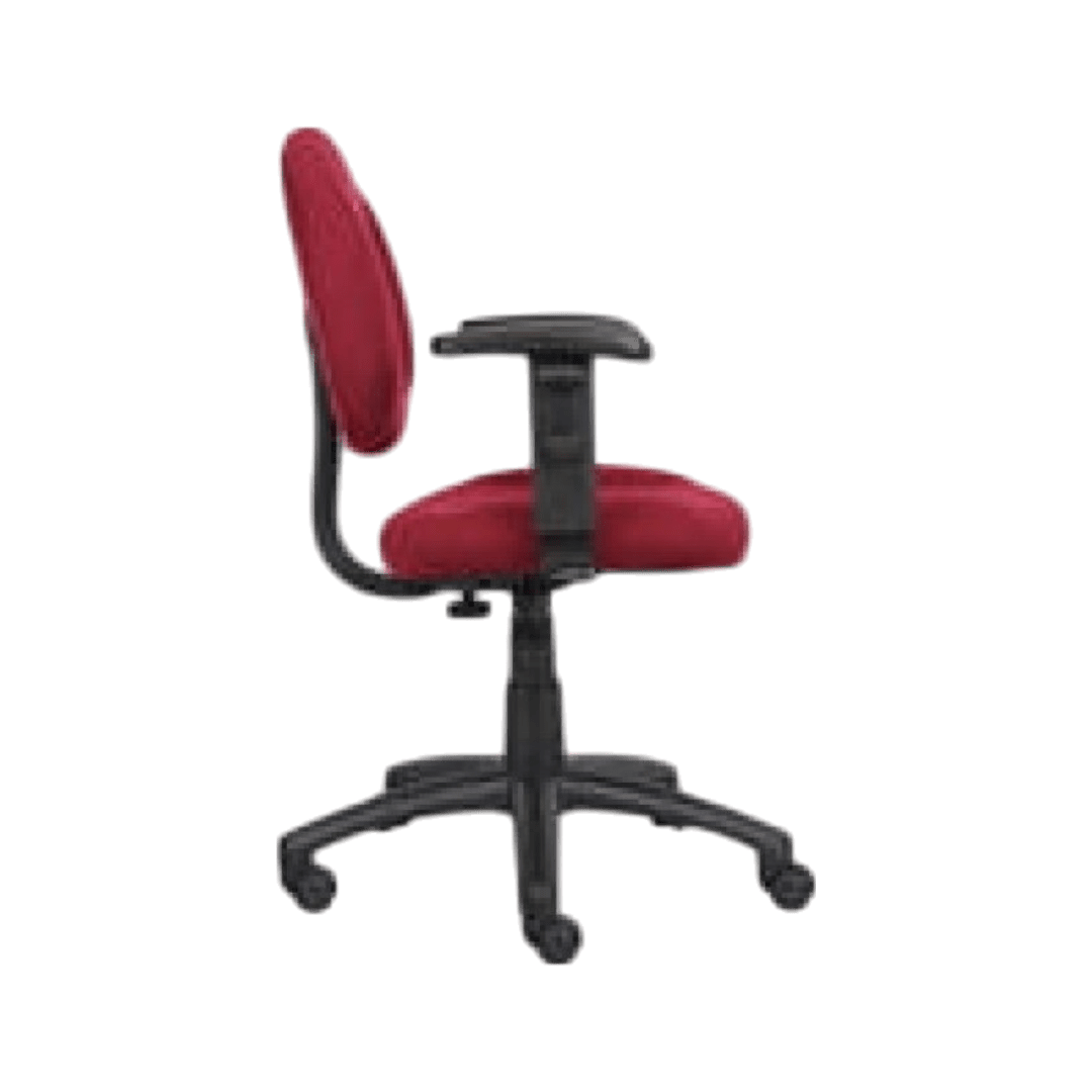 Boss Perfect Posture Deluxe Office Task Chair with Adjustable Arms, Burgundy - Image 6