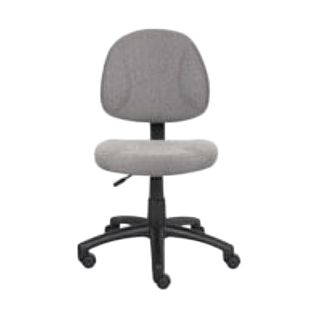 Boss Perfect Posture Deluxe Office Task Chair without Arms, Grey - Image 4