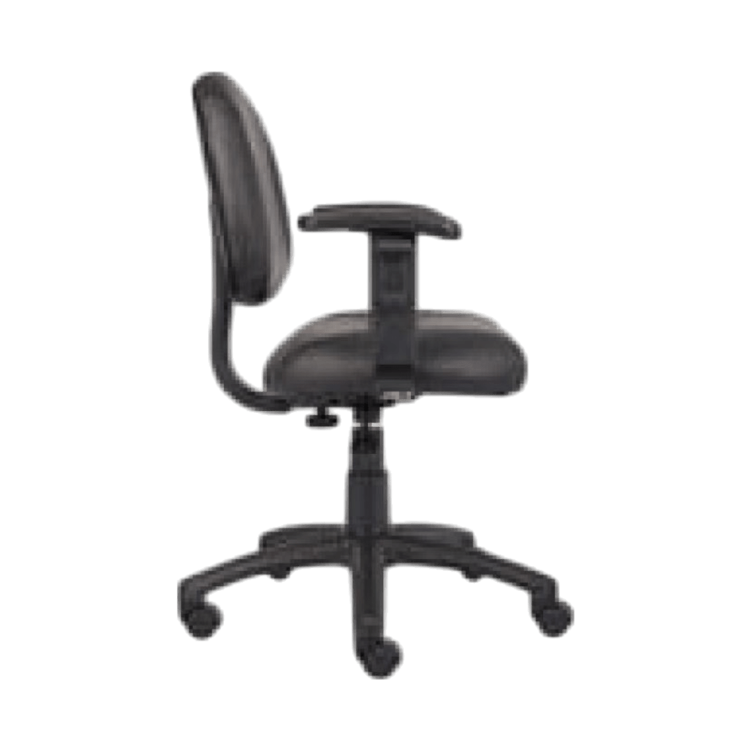 Boss Black Posture Chair W/ Adjustable Arms - Image 6
