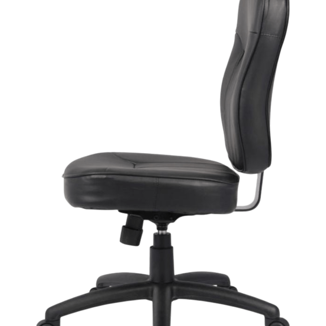 Boss Black Leather Task Chair - Image 7
