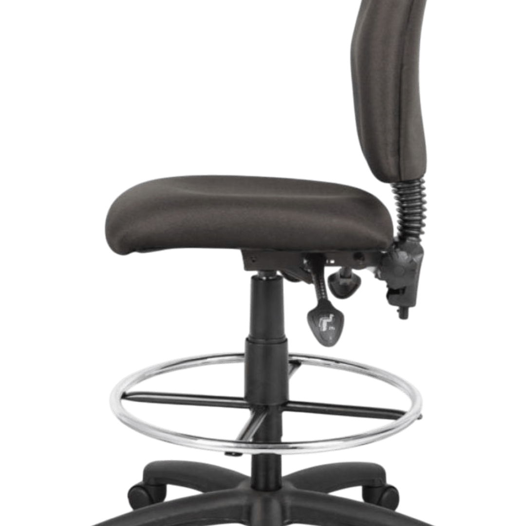 White Stack Chair With Chrome Frame - Image 8