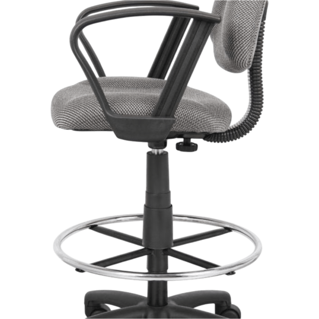 Black Antimicrobial Vinyl Medical Stool With Foot Ring - Image 9