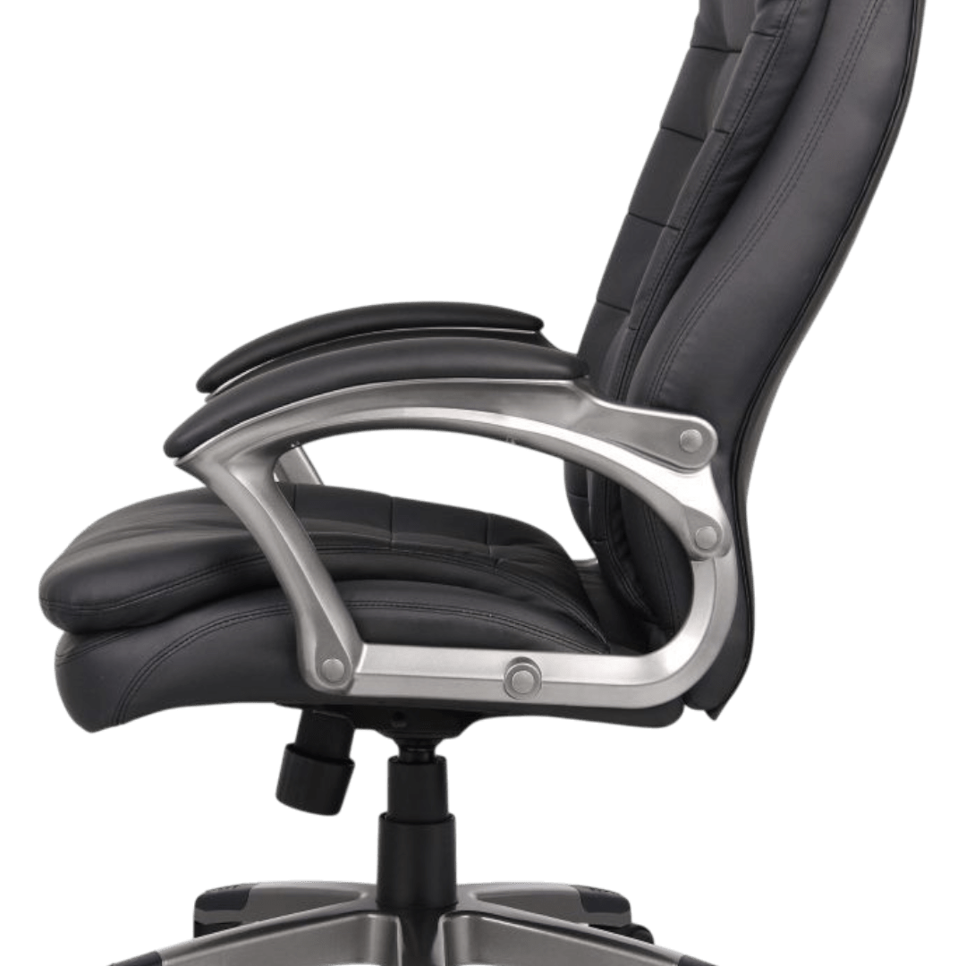 Boss High Back Executive Chair With Pewter Finished Base/Arms - Image 8