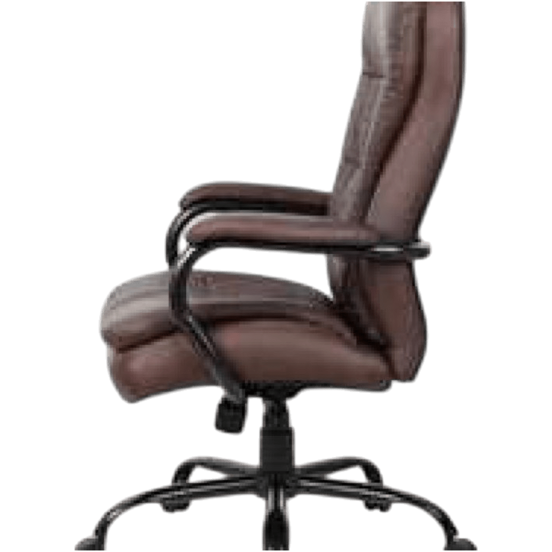 Boss Heavy Duty Double Plush LeatherPlus Chair-400 Lbs. - Image 5