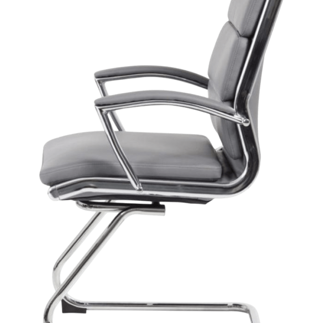 Boss Executive CaressoftPlus Chair with Metal Chrome Finish-Guest Chair - Image 5