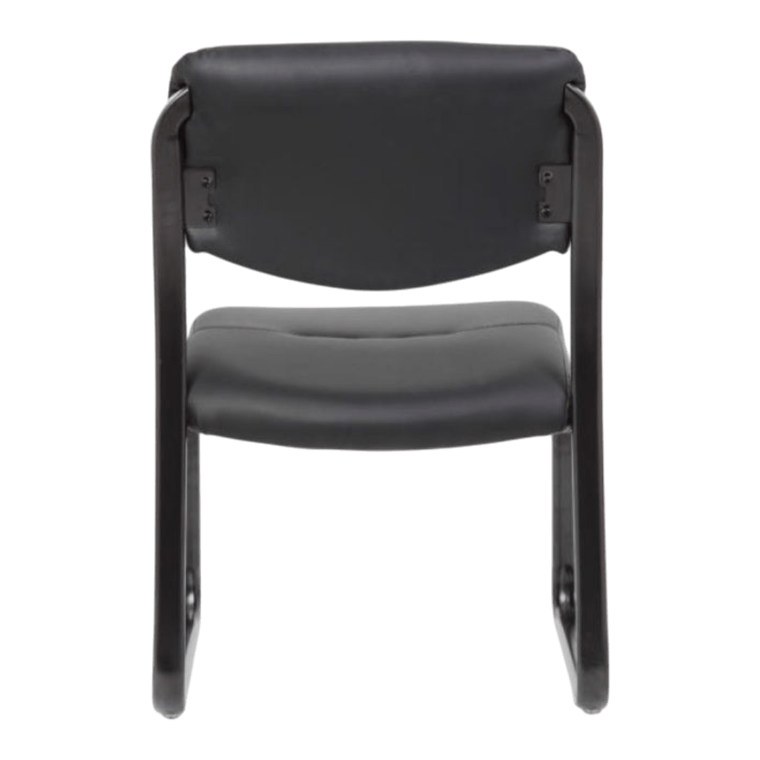 Boss Leather Sled Base Side Chair - Image 9