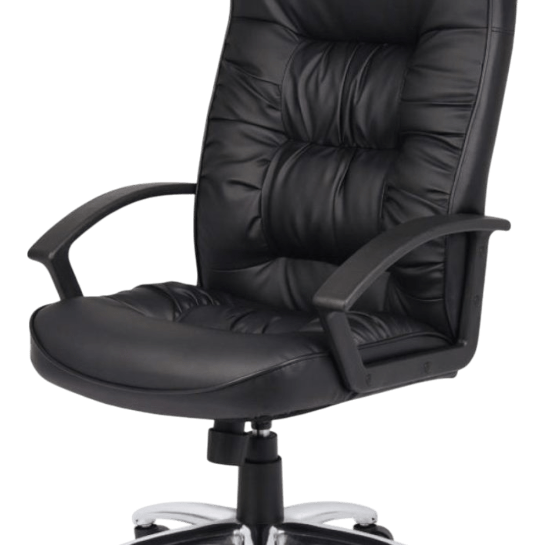 Boss High Back LeatherPlus Chair W/ Chrome Base - Image 7