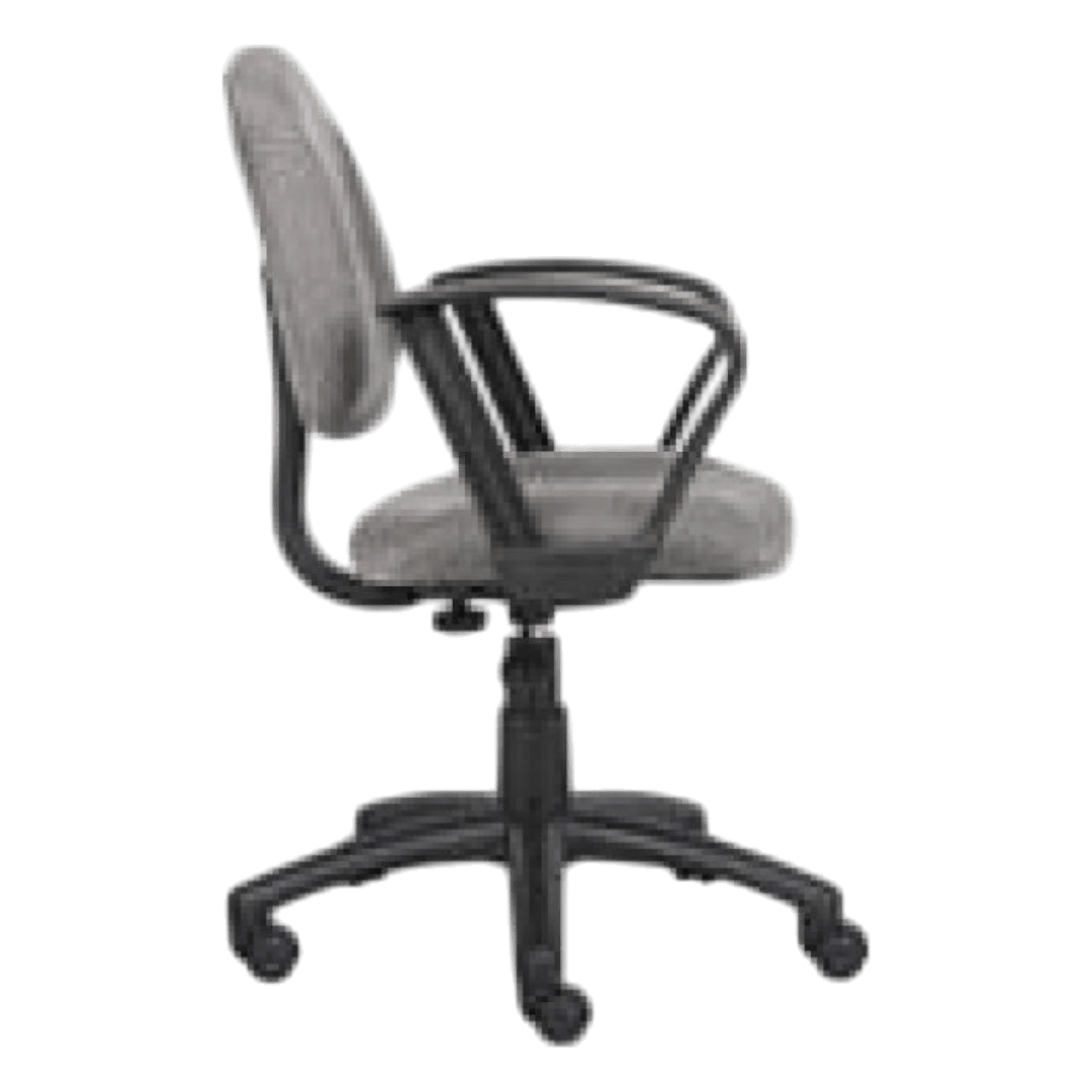 Boss Perfect Posture Deluxe Office Task Chair with Loop Arms, grey - Image 7