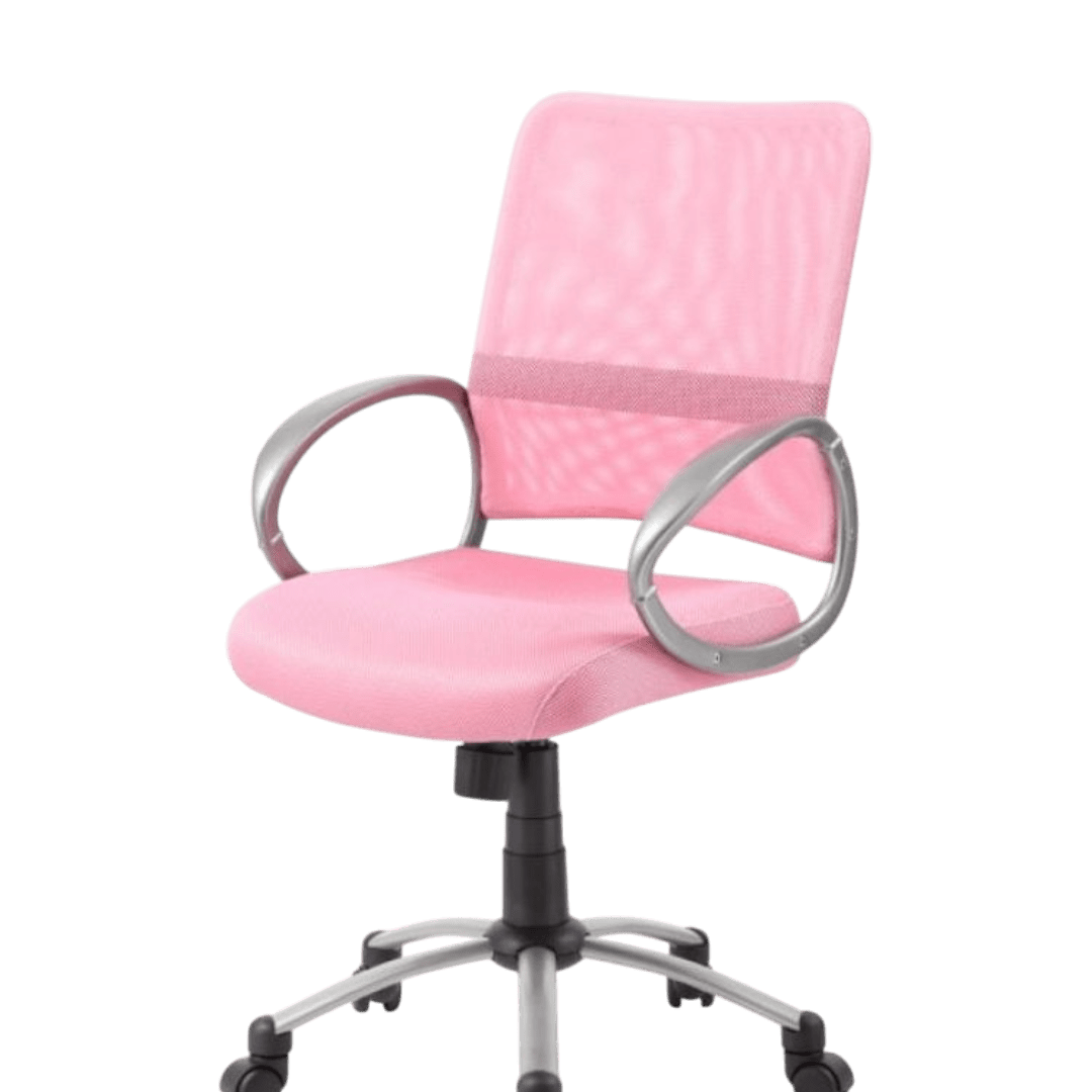 Boss Mesh Back W/ Pewter Finish Task Chair