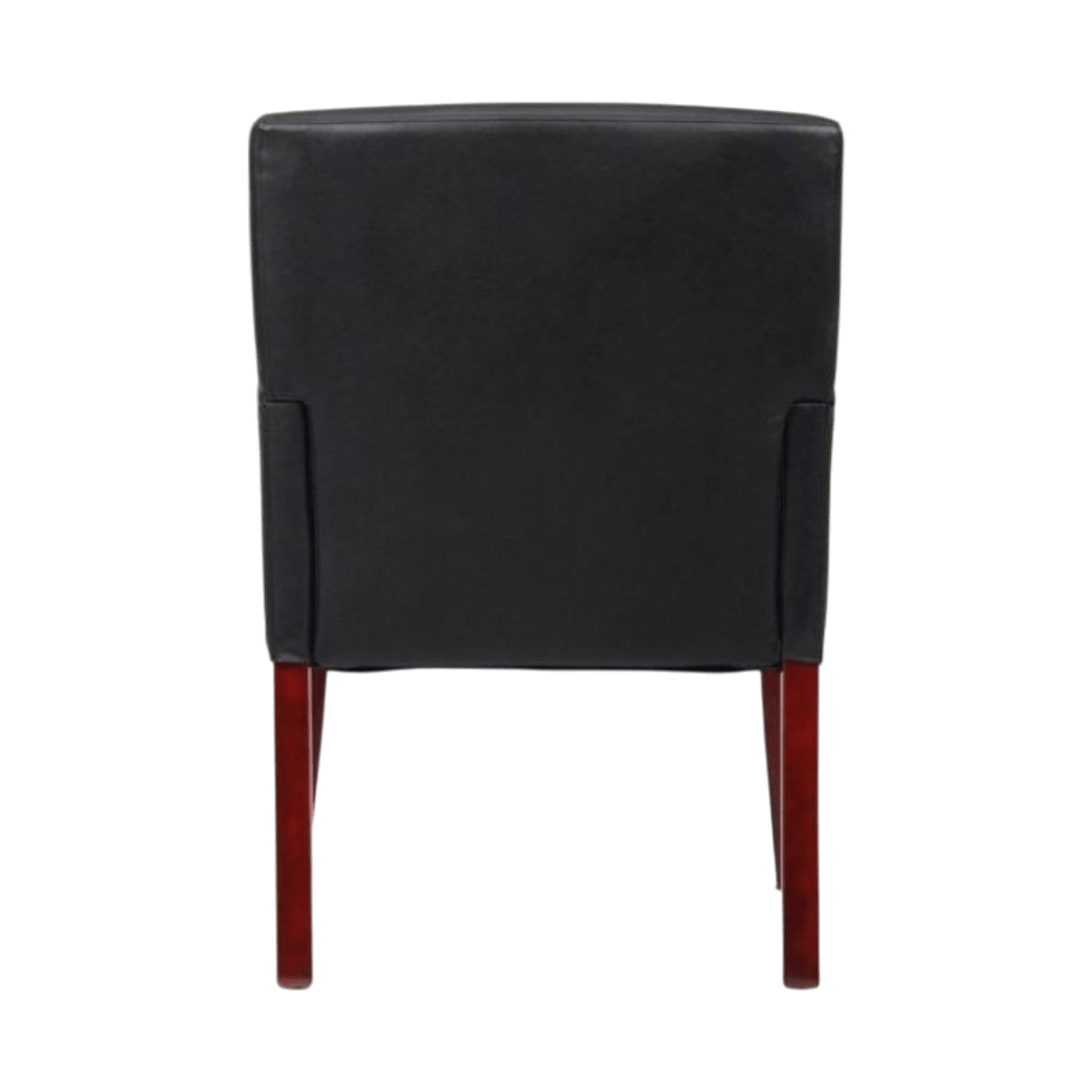 Boss Box Arm guest, accent or dining chair W/Mahogany Finish - Image 7