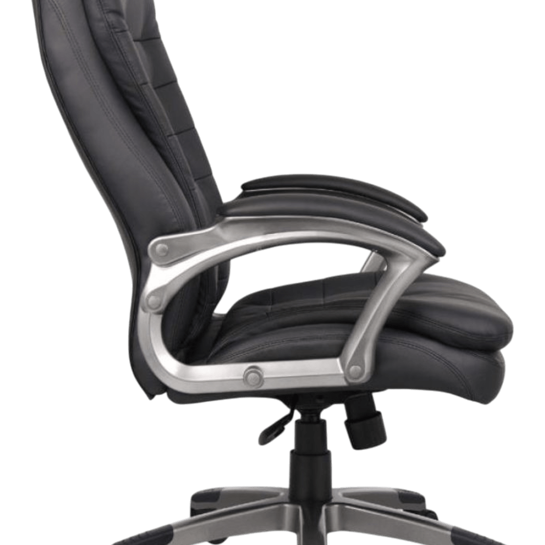 Boss High Back Executive Chair With Pewter Finished Base/Arms - Image 9