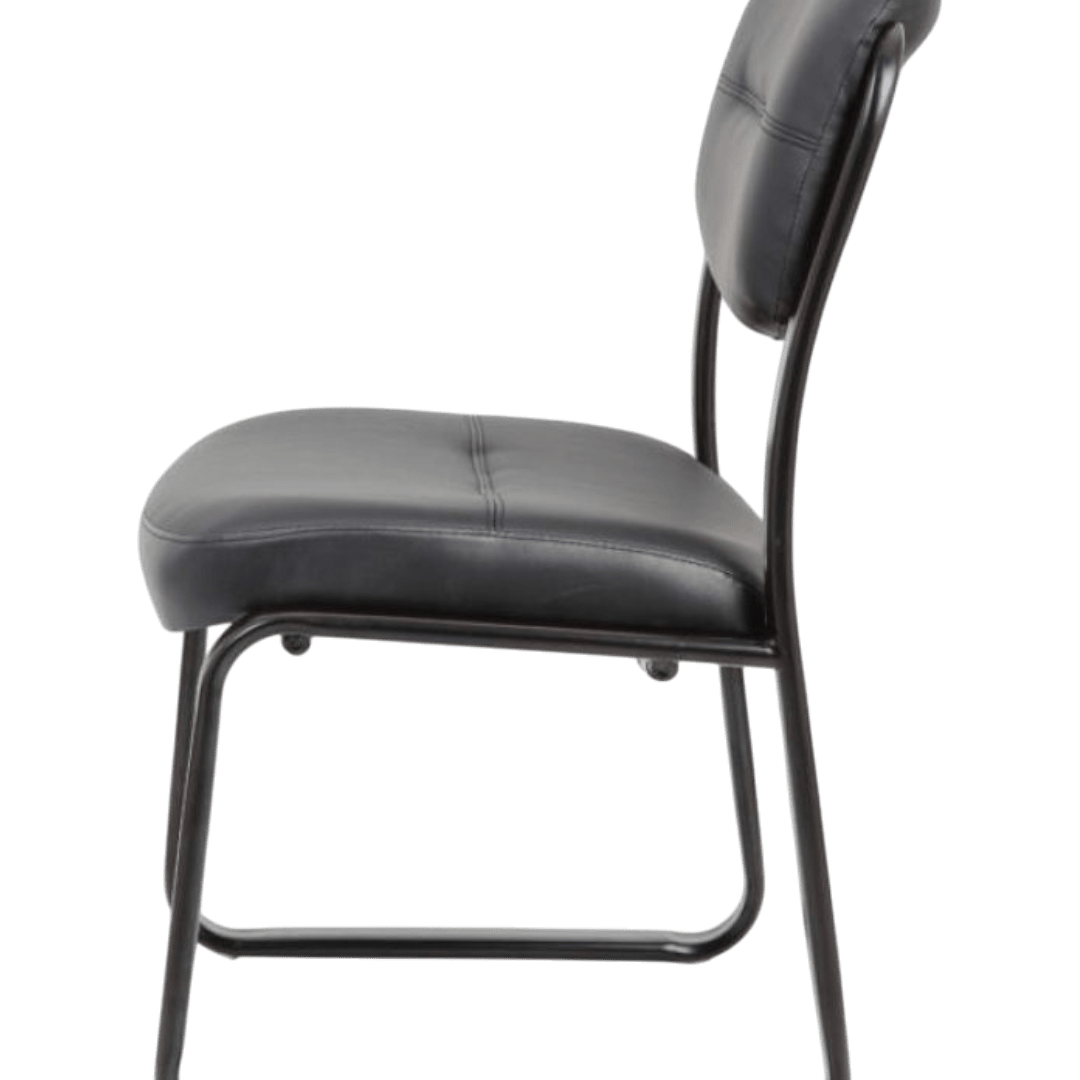 Boss Leather Sled Base Side Chair - Image 8