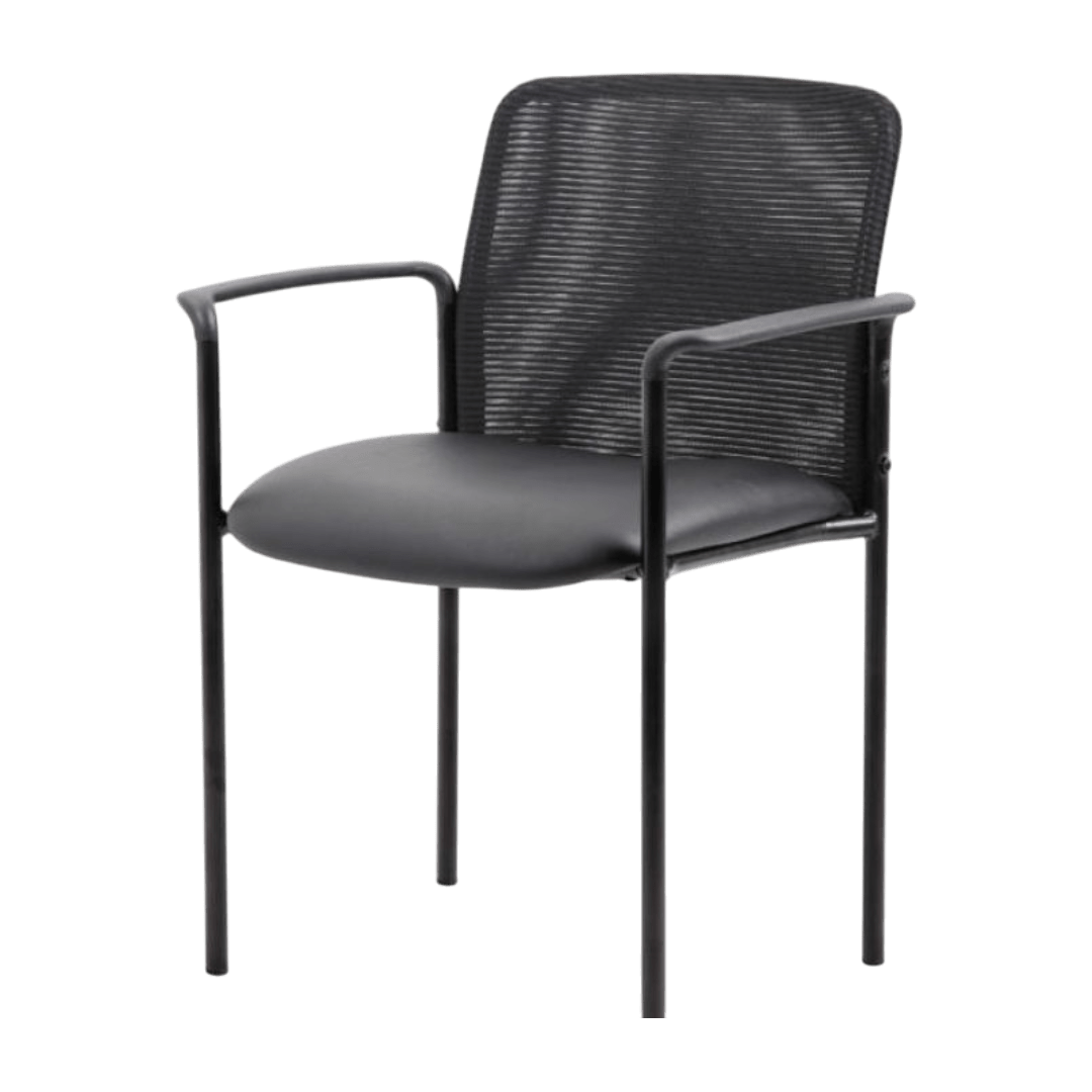 Boss Caressoft and Mesh Guest Chair, Black