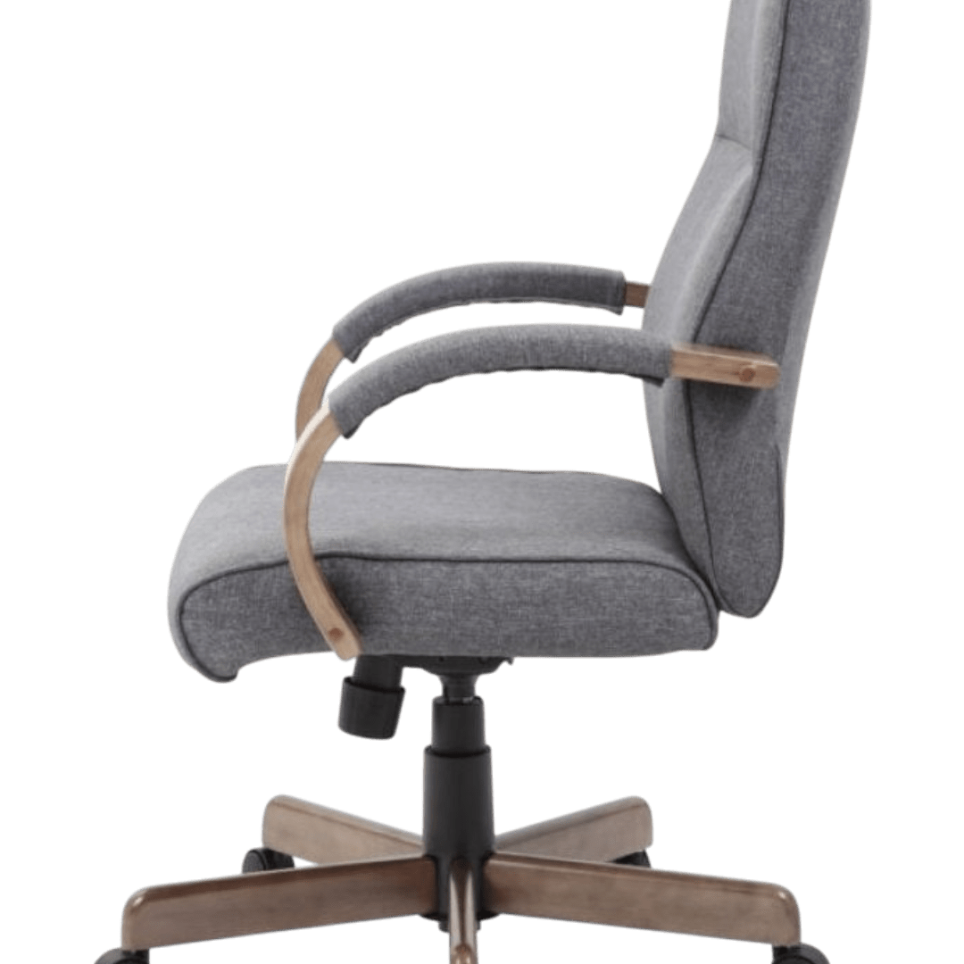 Boss Modern Executive Conference Chair - Slate grey w/Driftwood - Image 9