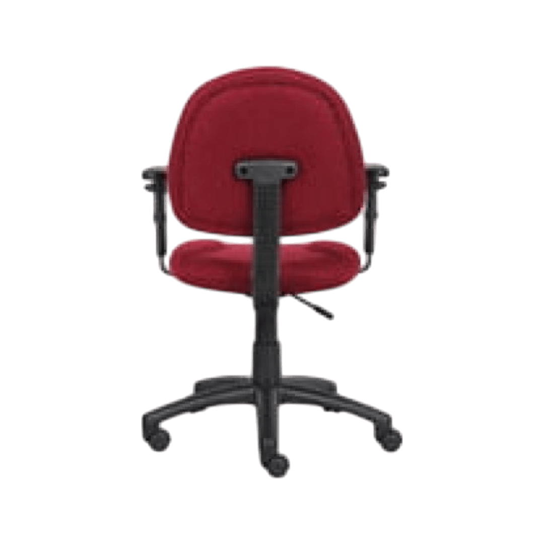 Boss Perfect Posture Deluxe Office Task Chair with Adjustable Arms, Burgundy - Image 7