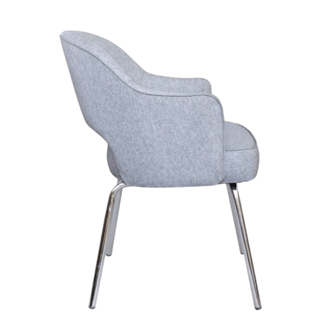Grey Linen Guest Chair - Image 5